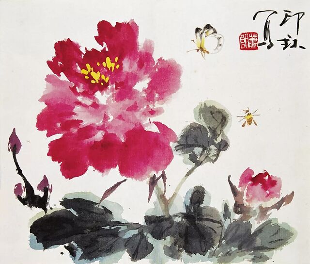 萧朗百幅牡丹芍药图——润秀典雅 爽劲大气