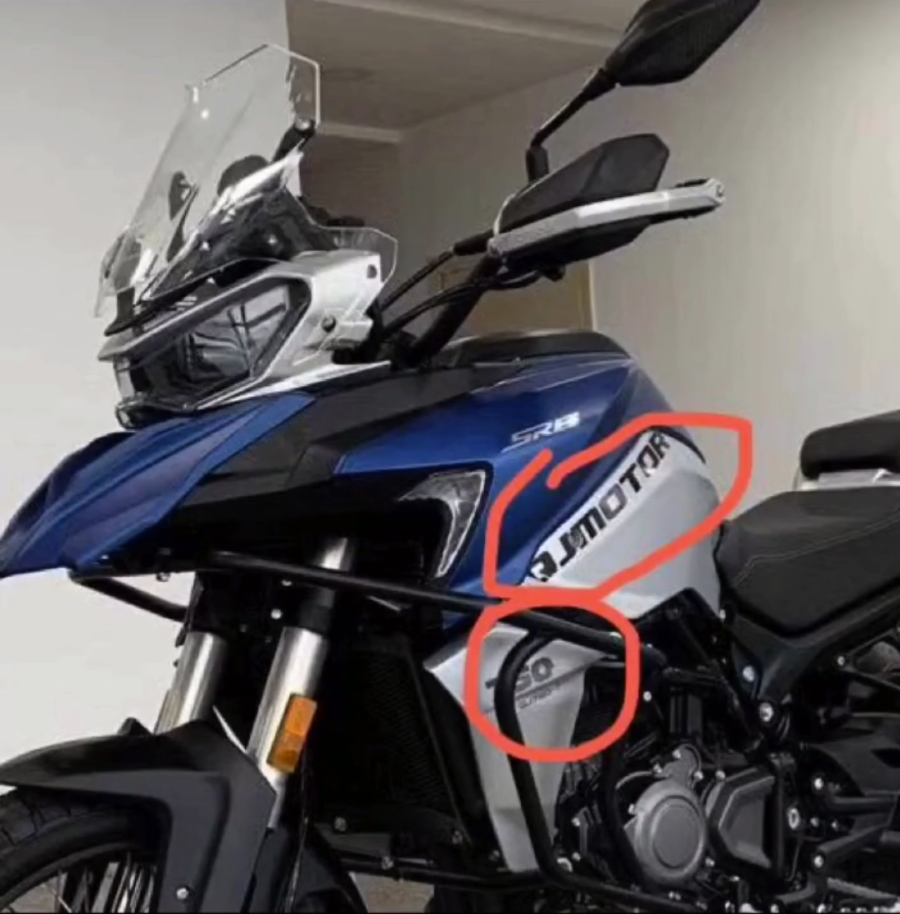 钱江750双缸adv实车照曝光,搭配倒叉,真空辐条轮灯配置