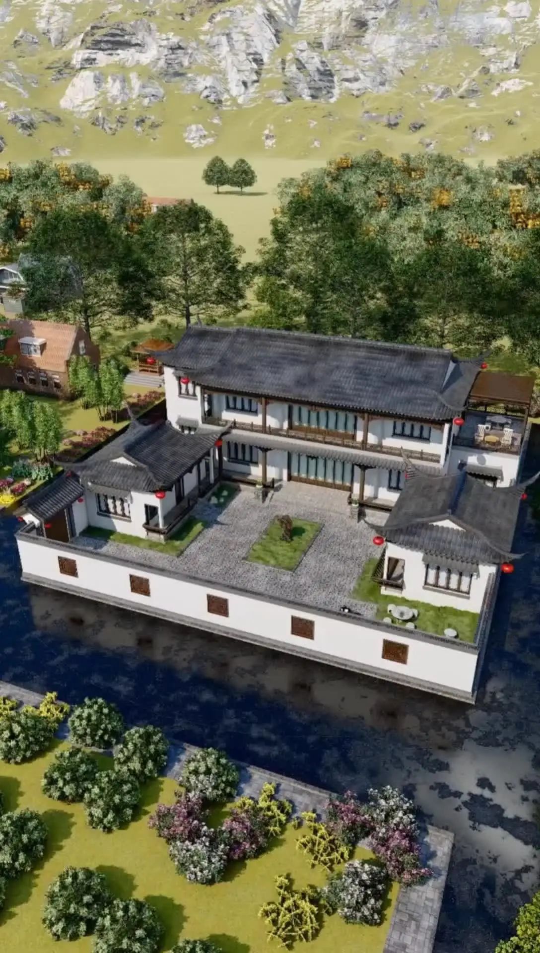 不得不说这样的农村苏派三合院可真是让人羡慕坏了