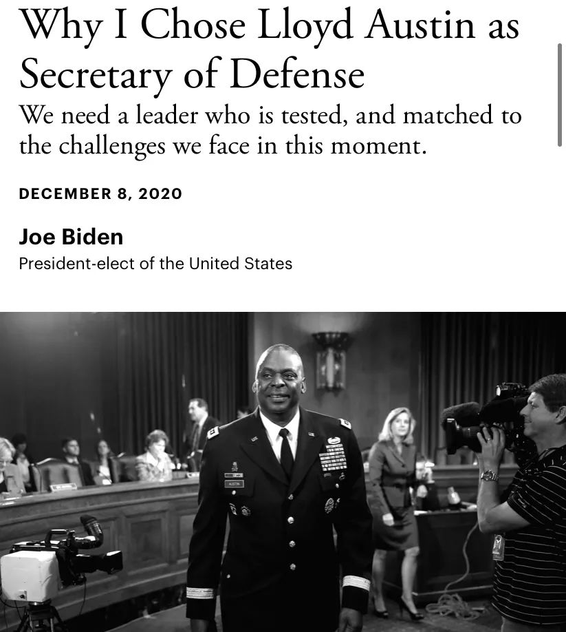 原来他跟拜登是生死之交可为何国防部长提名竟遭自己人反对