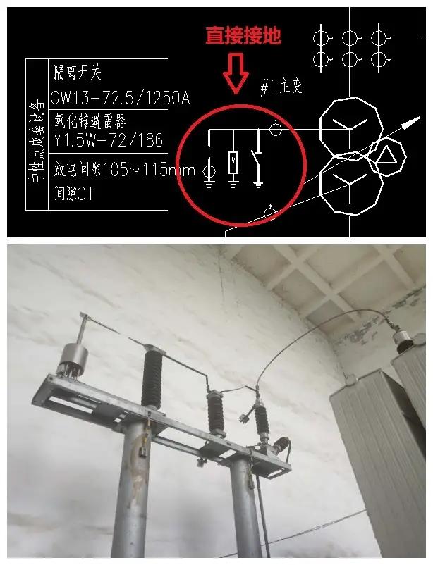 顾名思义,也就是说变压器的中性点在系统内采取的是直接接地,又或者是