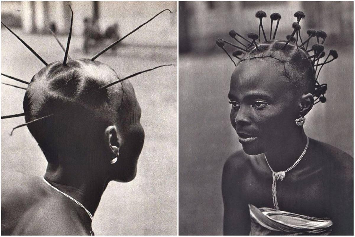 或者编织成各种雷人的造型,例如刺猬头或者一颗颗的蘑菇头.