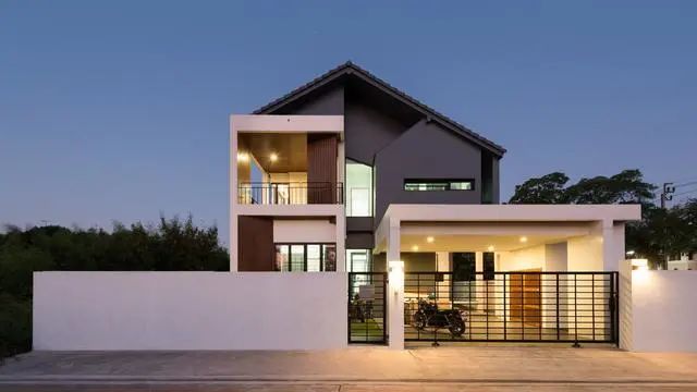 住宅设计:占地8mx10m,拥有低成本庭院的最美乡村别墅