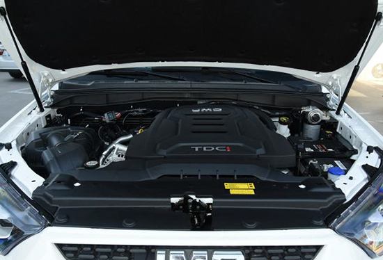 0t柴油发动机,最大功率为141马力,峰值扭矩为350牛·米,传动系统匹配6