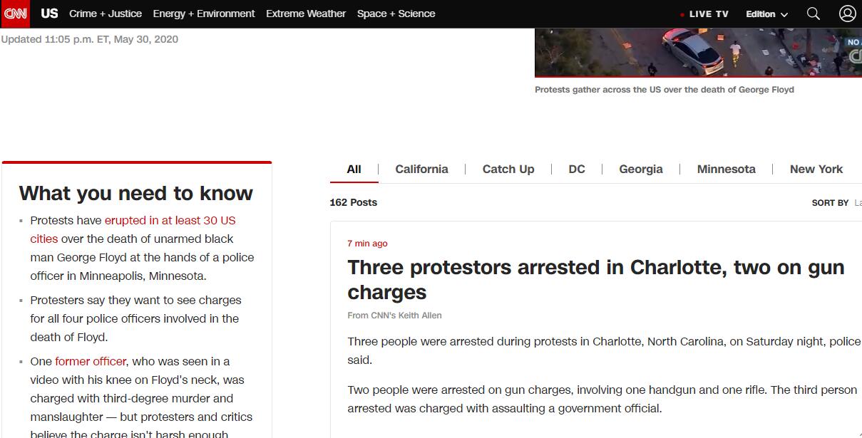 抗议持续升级！北卡罗来纳州<em>夏洛特</em>市3名示威者被捕