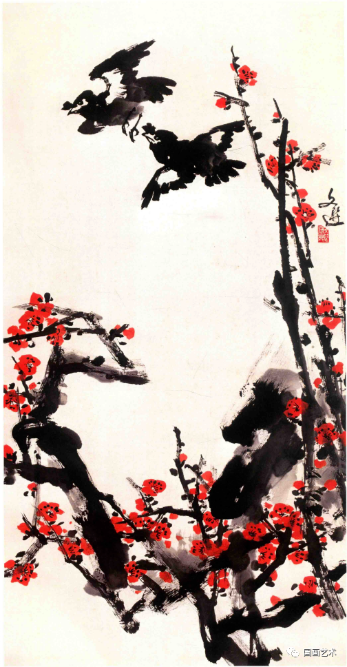 书画联盟丨汤文选写意花鸟欣赏
