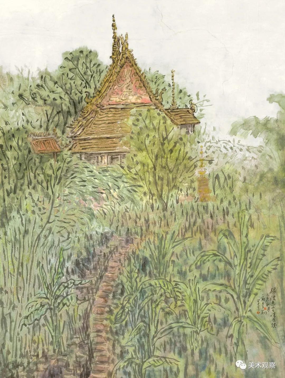 读李翔的"渍色"山水法