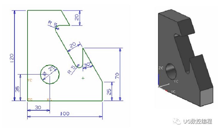 ug编程画图建模图纸分享收藏后再也不用担心没有练习图啦