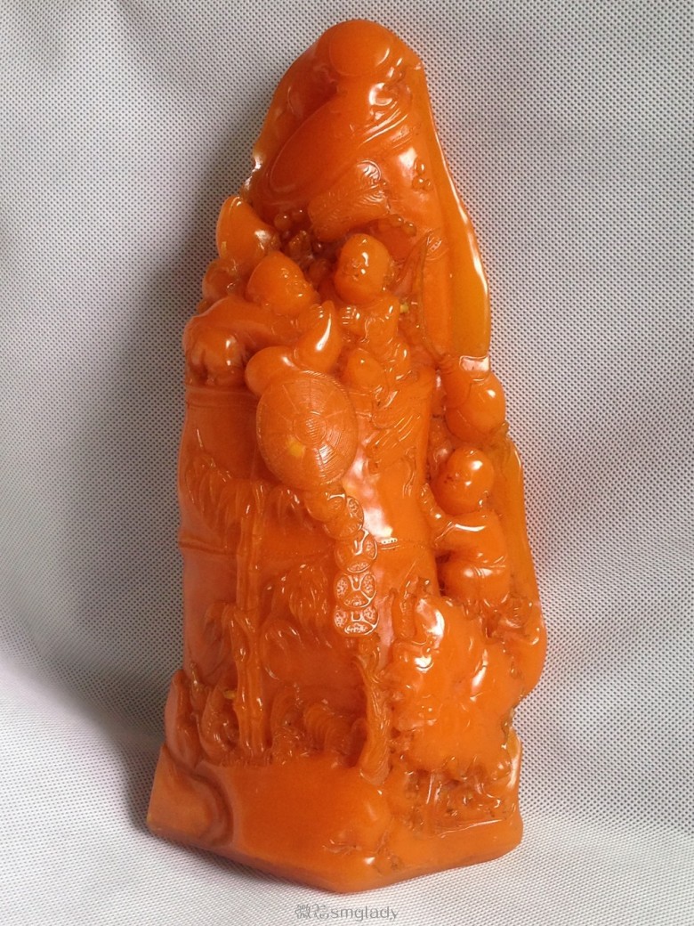 巨型寿山田黄石雕出现在湖南藏家手中_凤凰网