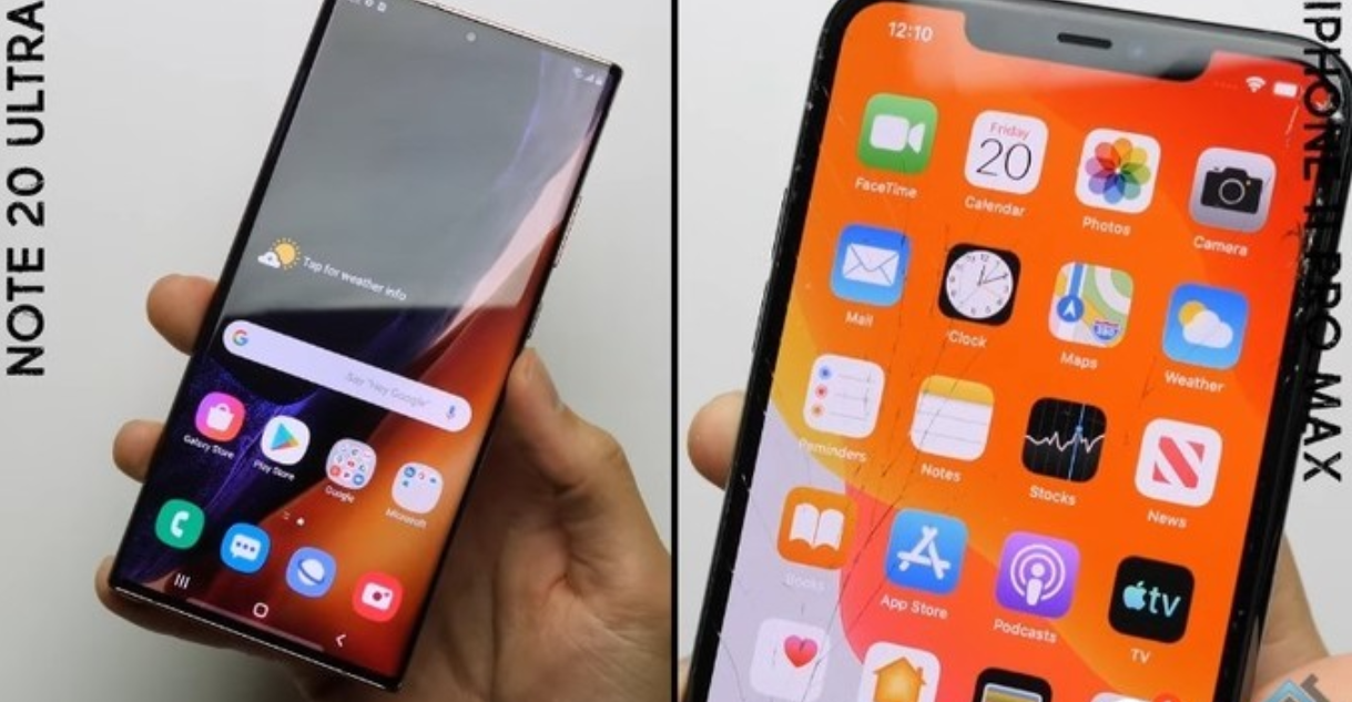 三星note20和蘋果iphone11pro誰更耐摔跌落測試來了