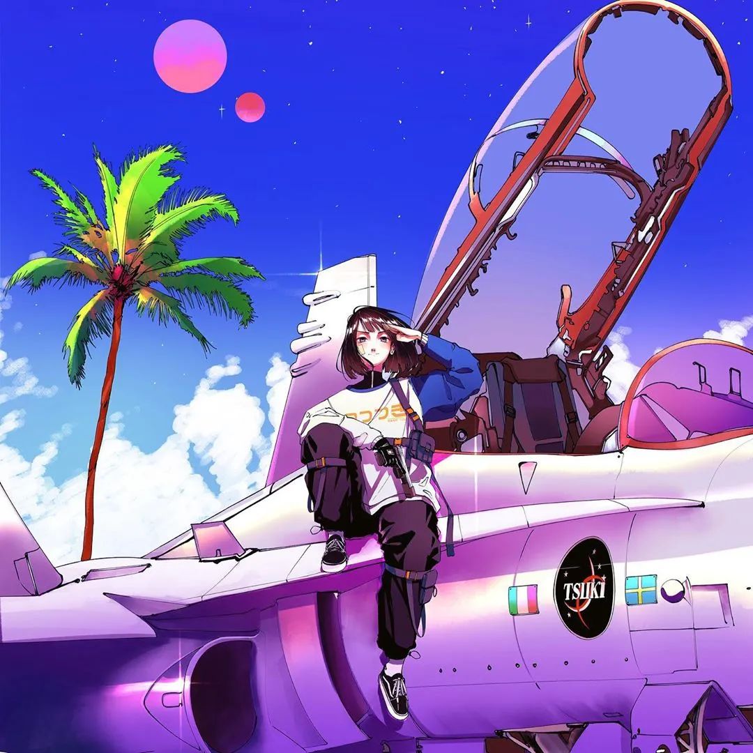 朋友圈配图19岁少女画笔下的盐系辣妹