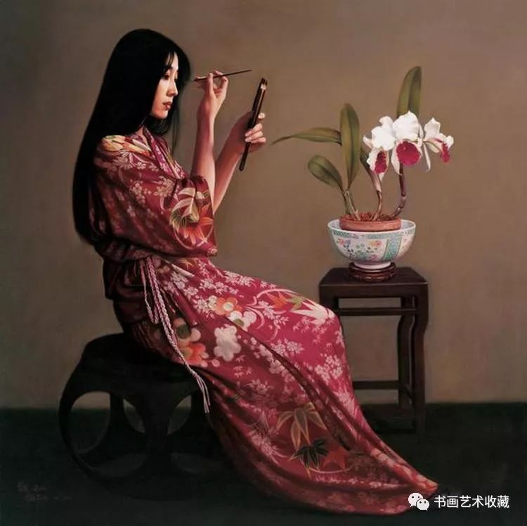 中国油画瓷器一样光洁的女人