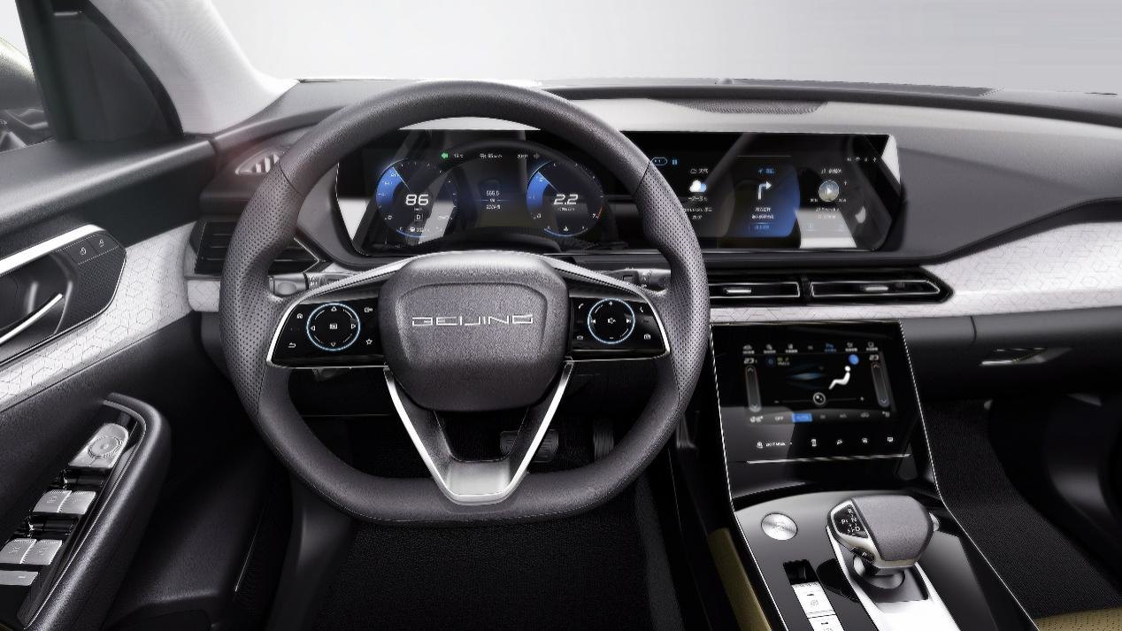 beijing x7一门八车 带电加热小牛皮全息触控方向盘不赖