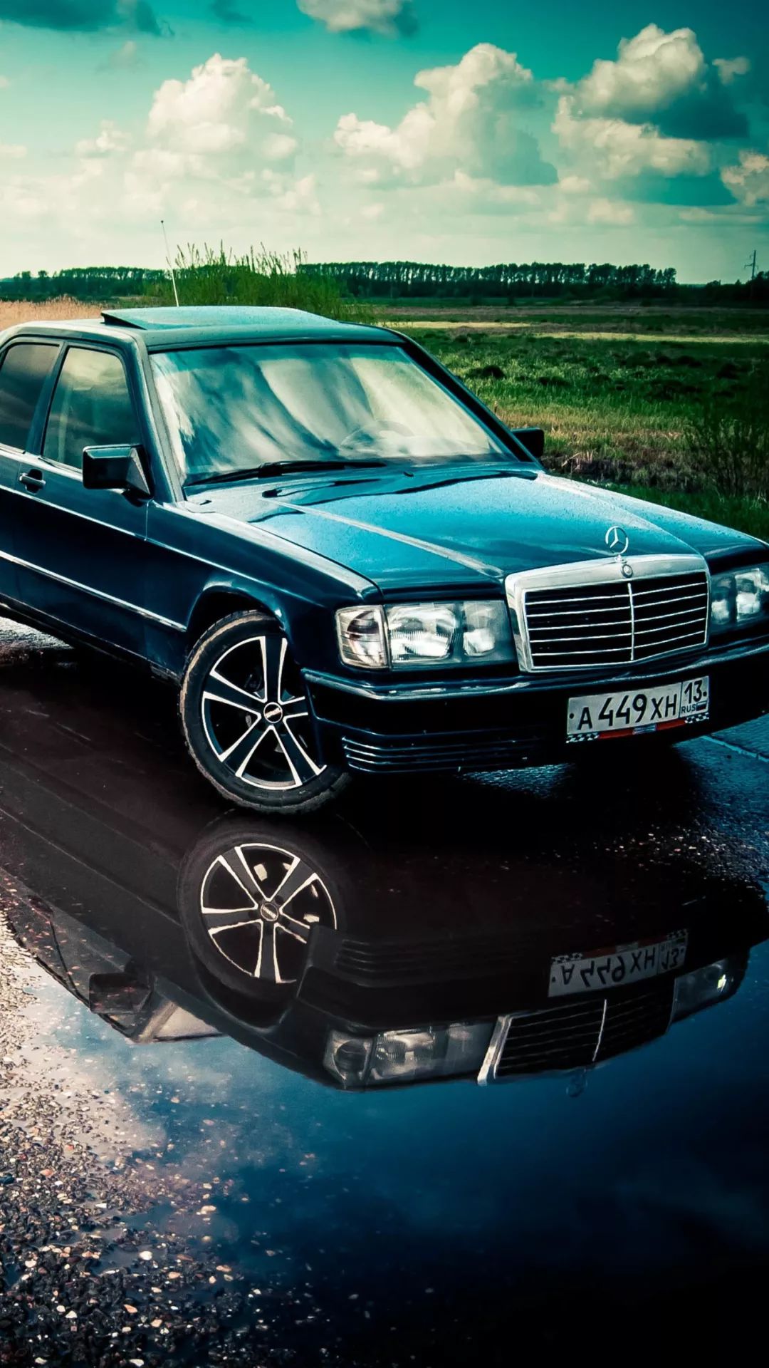 壁纸|经典老车的魅力,这是奔驰190e