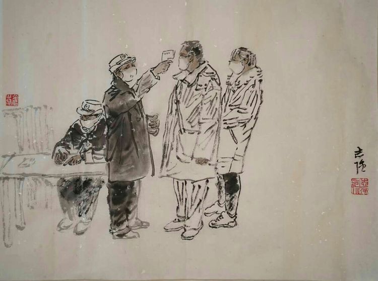 画笔书担当 丹青铸大爱丨新疆画院抗击疫情主题美术作品