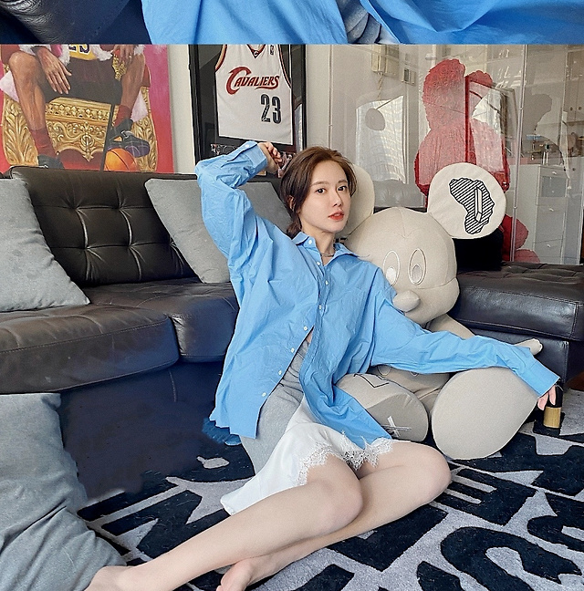 nba主播美娜离开富二代后打扮更开放更性感网友有接盘侠了