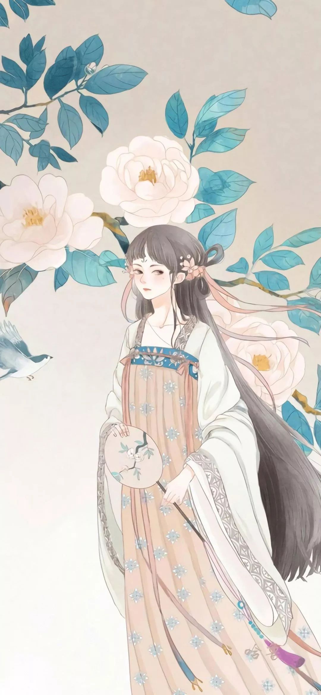 古风壁纸风将你的一纸情书寄给了我