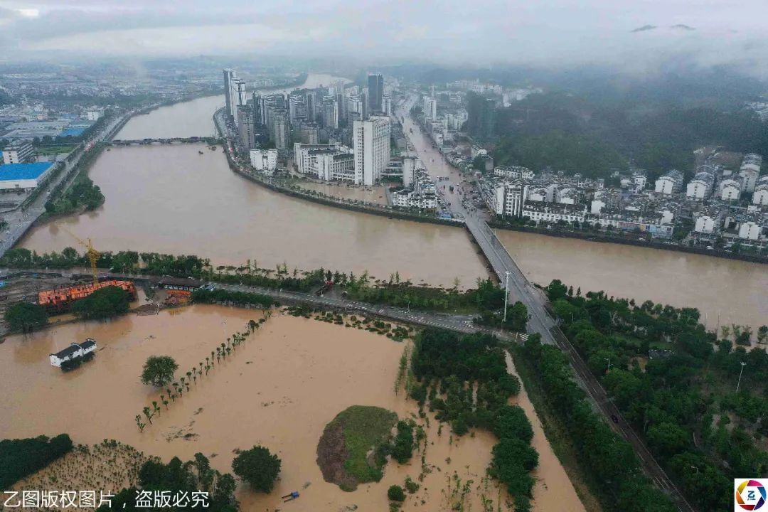 安徽歙县洪水图片