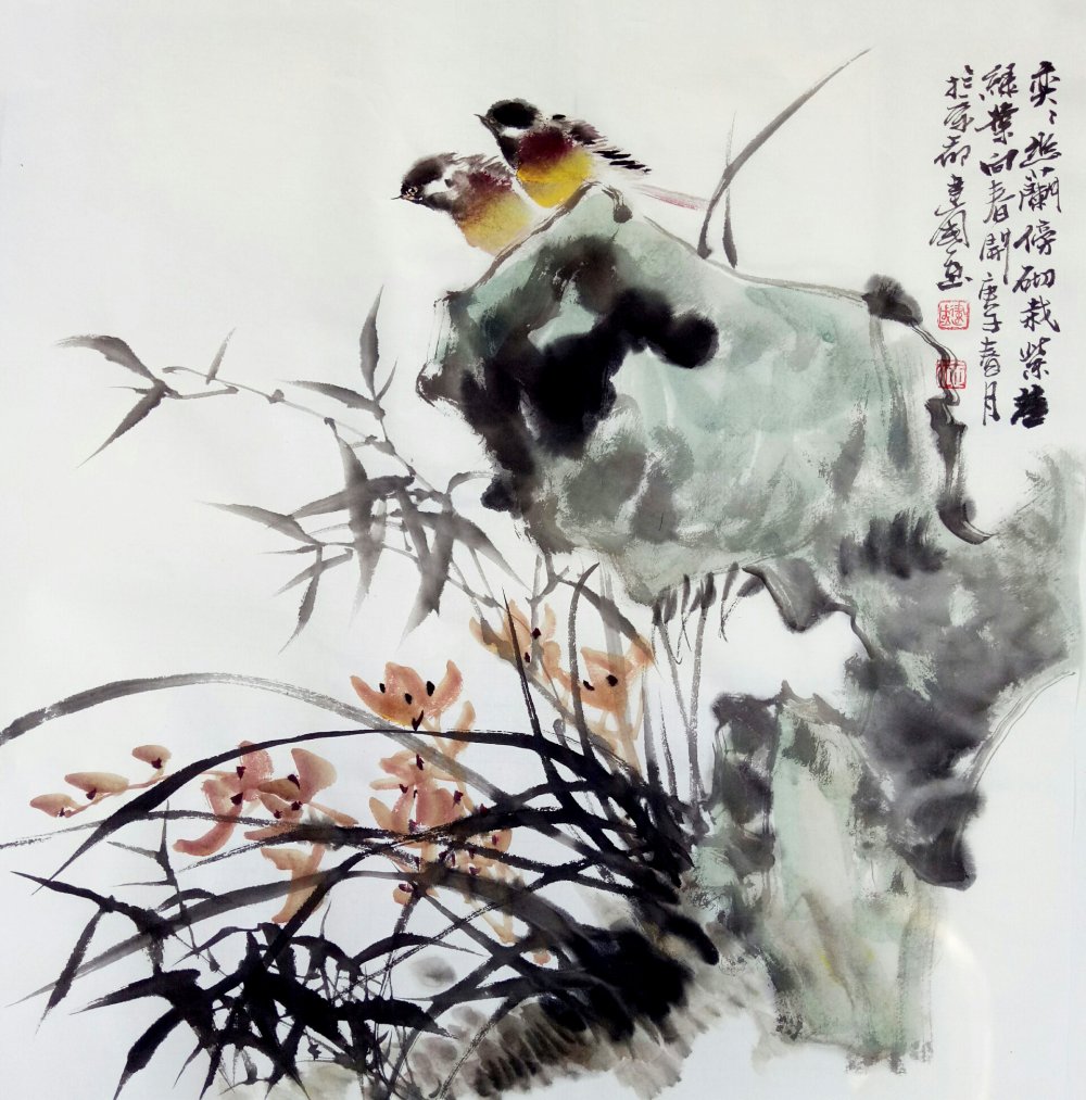 画家施建国写意花鸟艺术作品欣赏__凤凰网