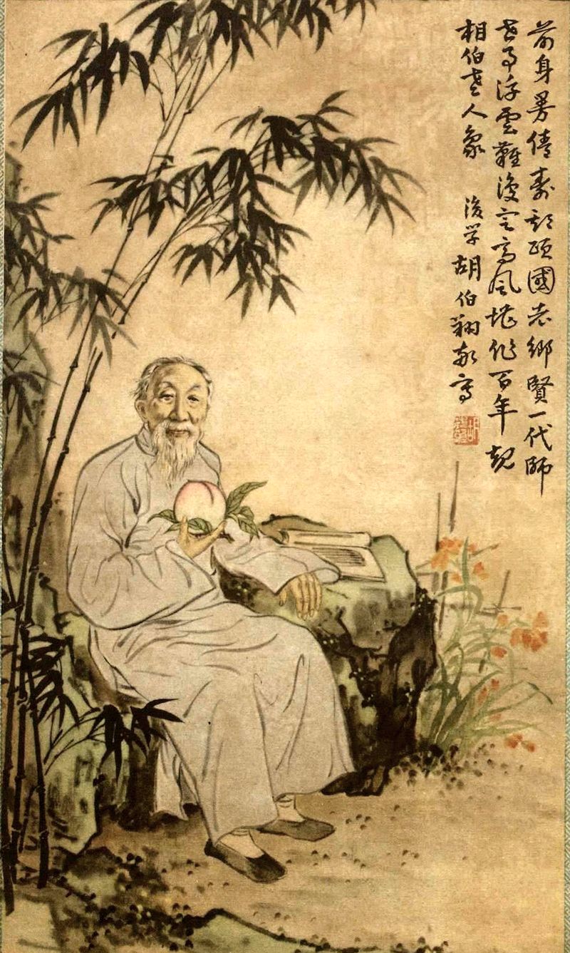 胡伯翔绘《马相伯像》