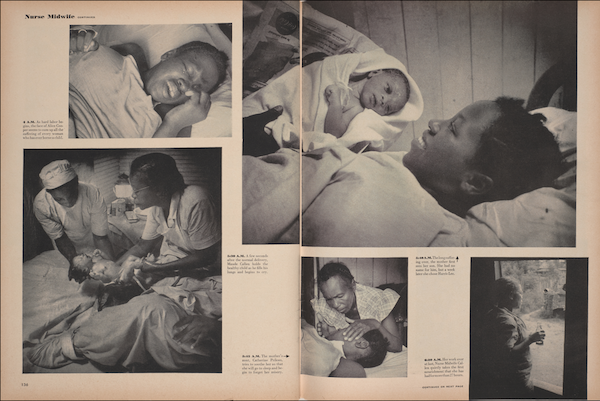 尤金·史密斯拍摄的助产护士莫德·卡伦，刊登于1951年12月3日《生活》杂志。
