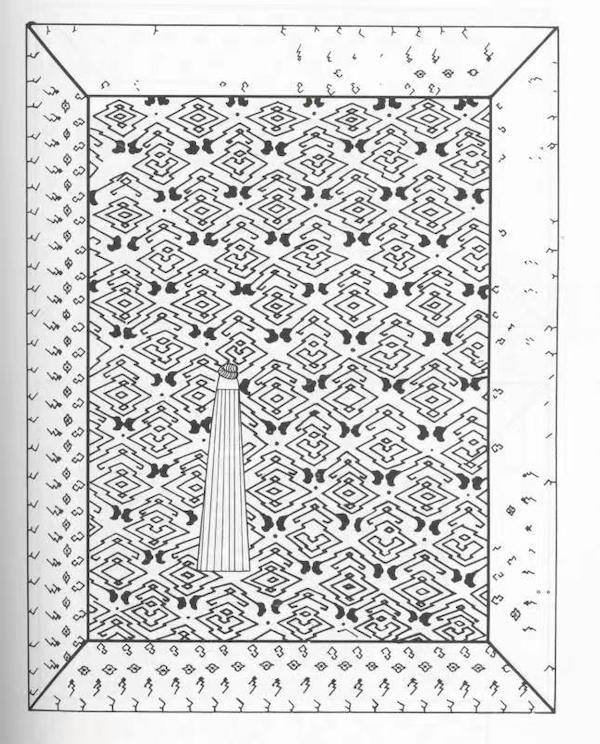 图3 秦铜车马上的丝绸装饰纹样