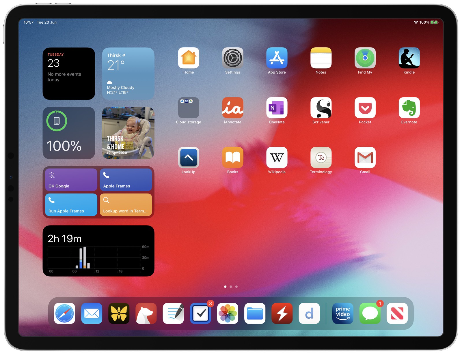 ipados14在竖屏模式下不支持小组件