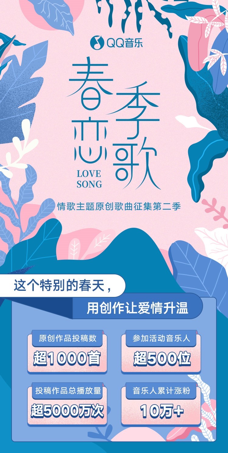 粉丝激情打call，QQ音乐“春季恋歌”助力年轻音乐人直播营业