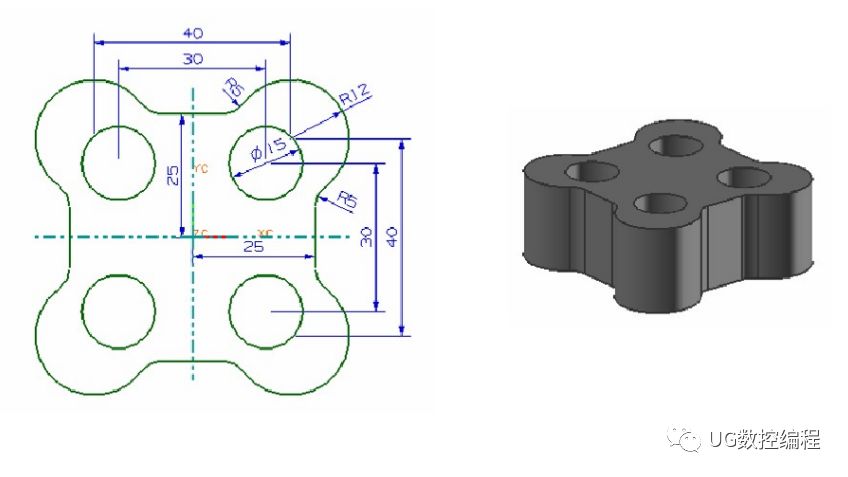 ug编程画图建模图纸分享收藏后再也不用担心没有练习图啦