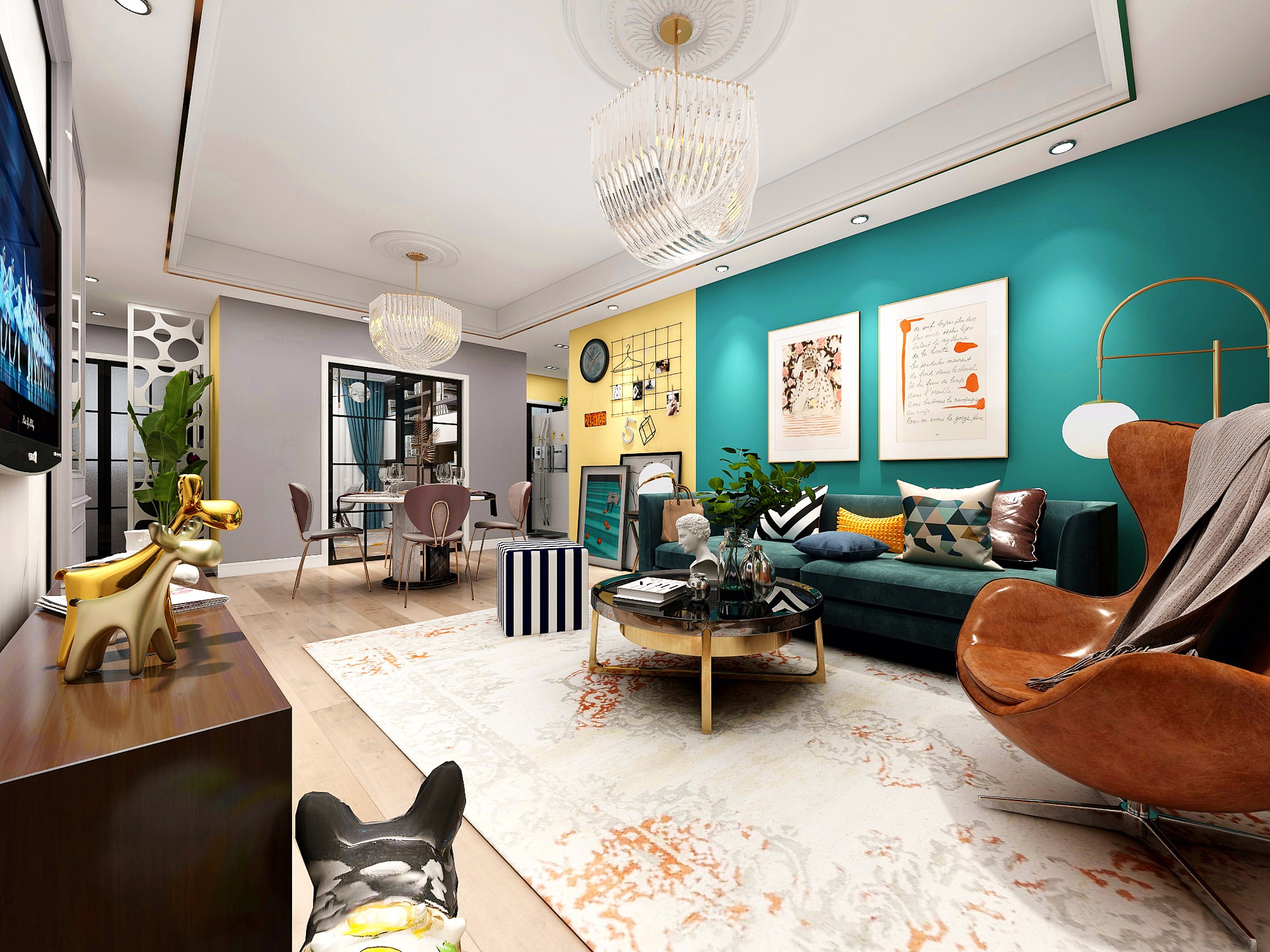 大连中华城92平米 后现代装修风格 案例分享讲解__凤凰网