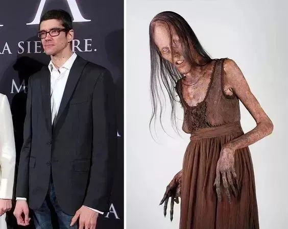 天生的恐怖演员,简单化妆后,效果就十分惊悚