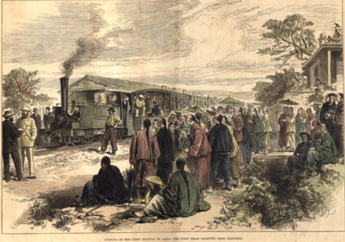 历史上的今天1876年7月3日中国第一条铁路淞沪铁路正式通车