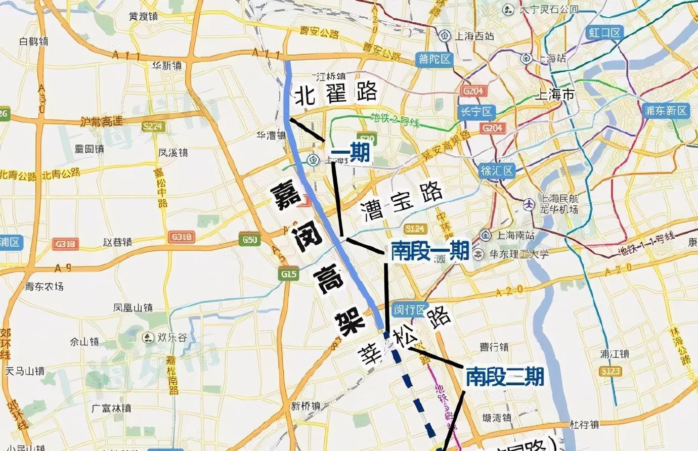 漕宝路快速路规划图图片