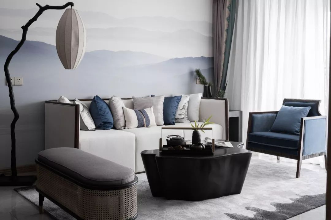 新中式客厅,沙发这样搭配,仪式端庄美