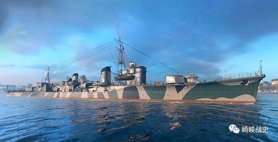 海战网游《战舰世界》中,朝潮号作为八级金币驱逐舰出镜