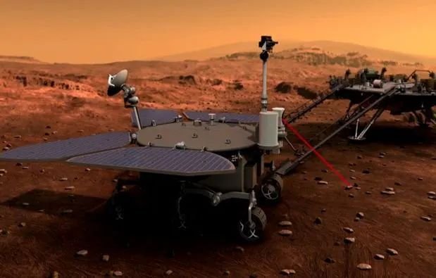 火星车与着陆平台分离