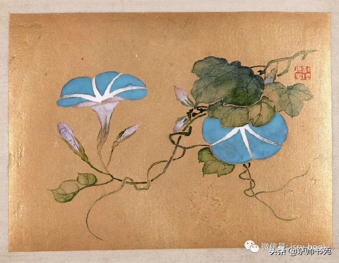 明代仇珠《花卉冊頁十開》__凤凰网