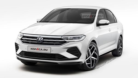 新款大众polo三厢版渲染图曝光 采用家族风格