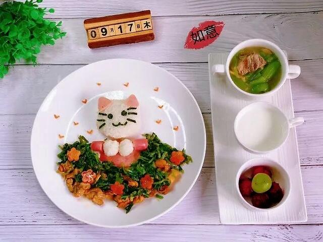 超好看的儿童餐摆盘,让宝宝爱上吃饭!