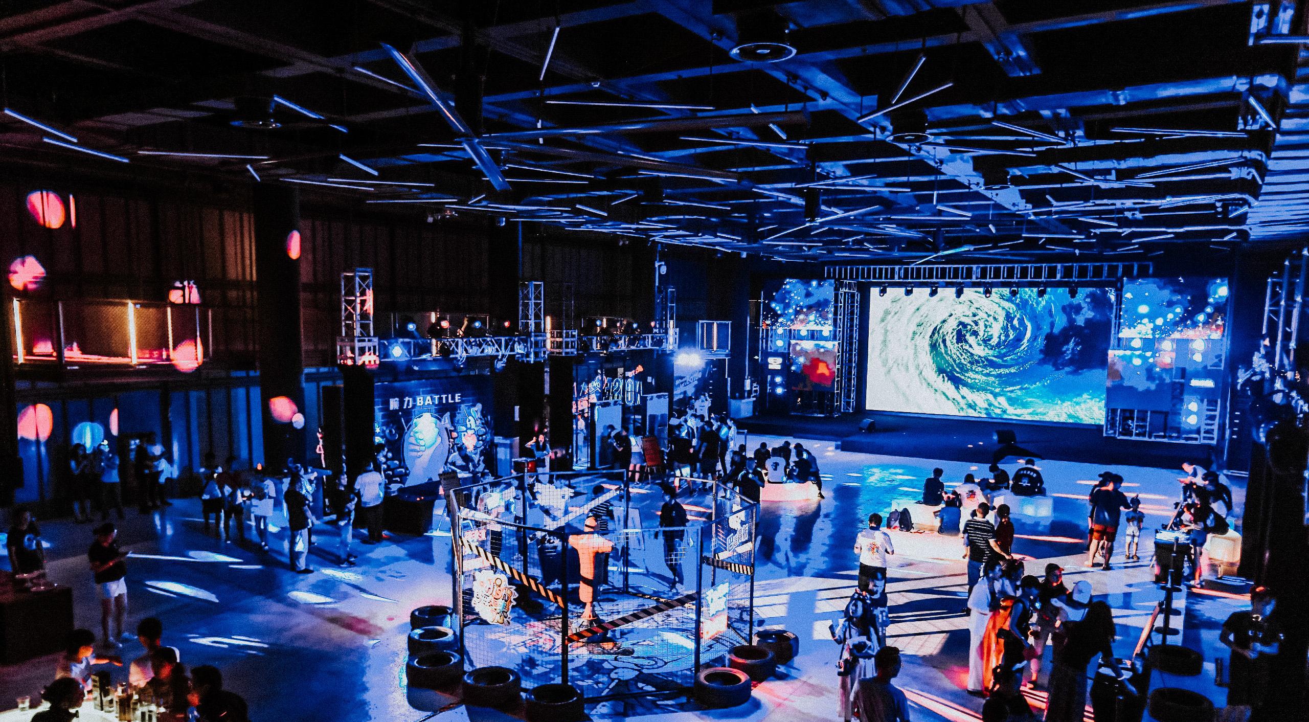 现场dj,摇滚乐队循环表演,音乐不止,battle不停