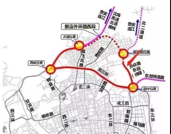 北二通道全线2023年通车福州北的楼盘要翻身了