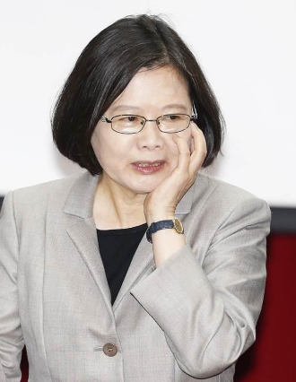 蔡英文。图片来源：台湾《中时电子报》