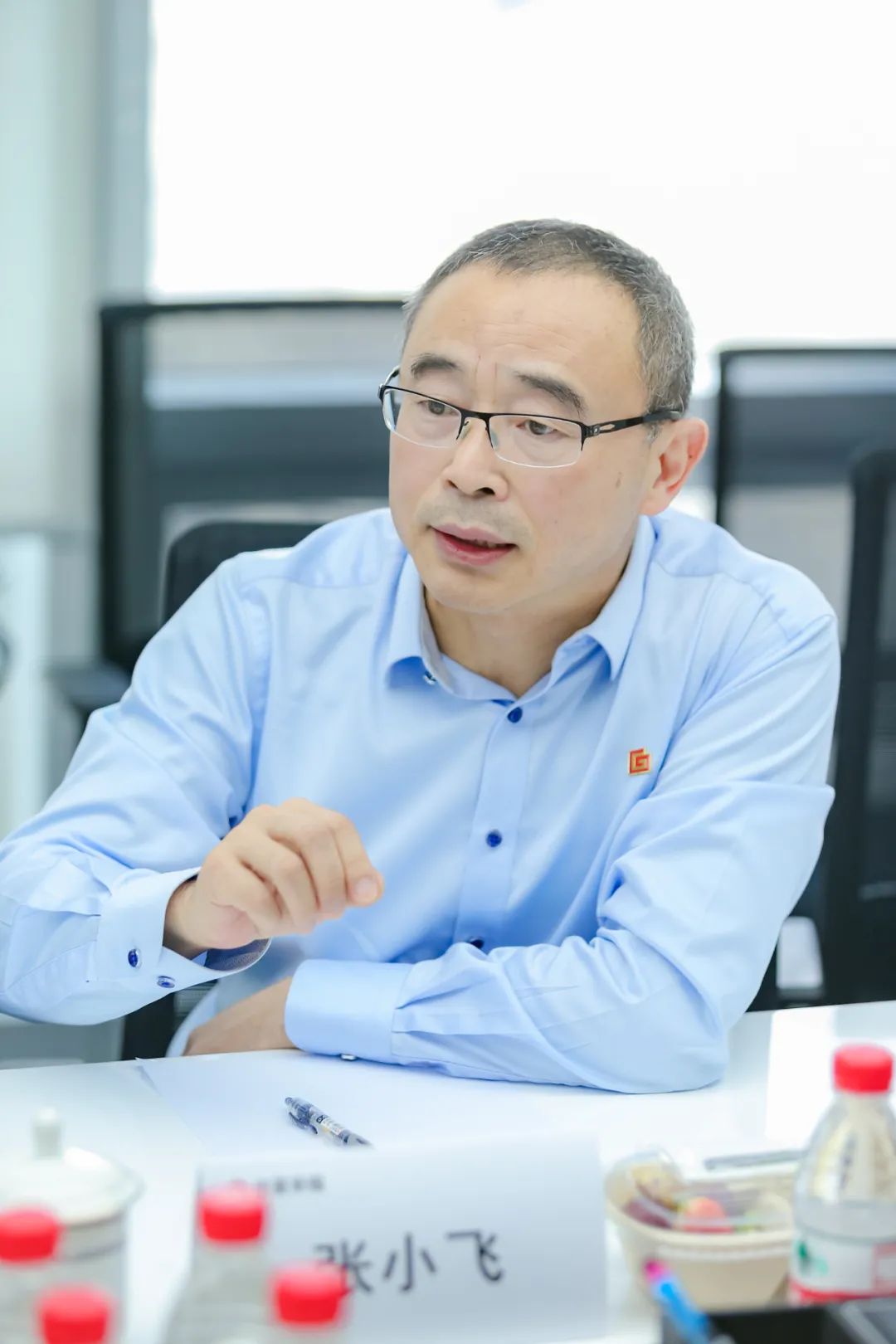 ▲ 高工产研董事长张小飞现场 发言