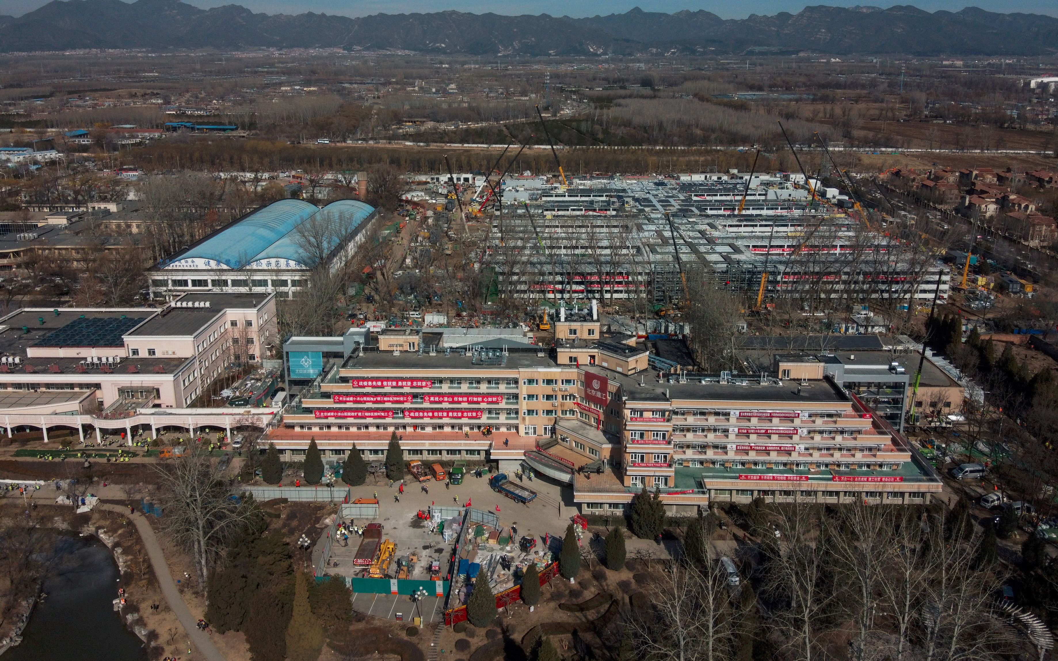 北京小汤山医院修缮进行中非典病房旧址已建5栋病房楼