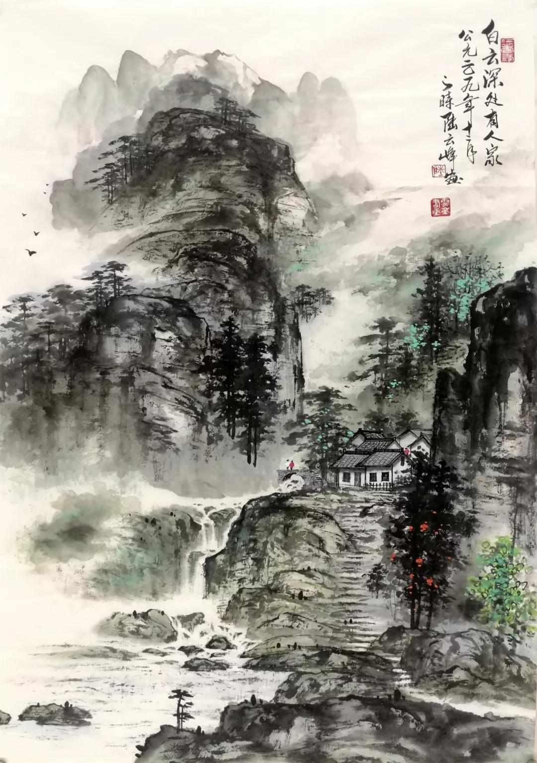 陈佩秋等50多位画家出访韩国汉城画展进行中韩两国文化艺术交流,侥觋