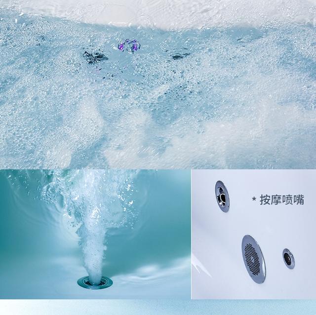 舒适水疗spa放松疲惫,喷嘴冲浪喷射,充分带来按摩体验360°万向 冲浪