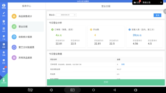 商讯 正文客如云商家后台《报表2.