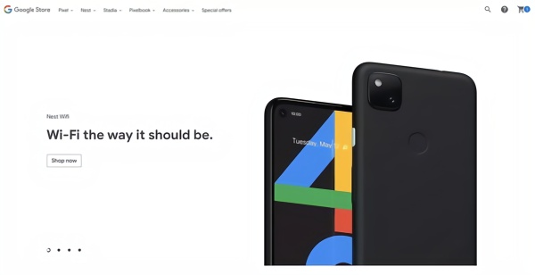 谷歌Pixel 4a加拿大网店图(图源来自网络)