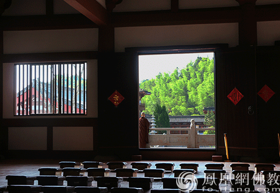 曹山宝积寺依佛制进行结夏安居(图片来源:凤凰网佛教 摄影:韩博)