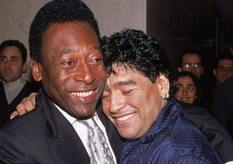 贝利缅怀马拉多纳:我们天堂再并肩作战